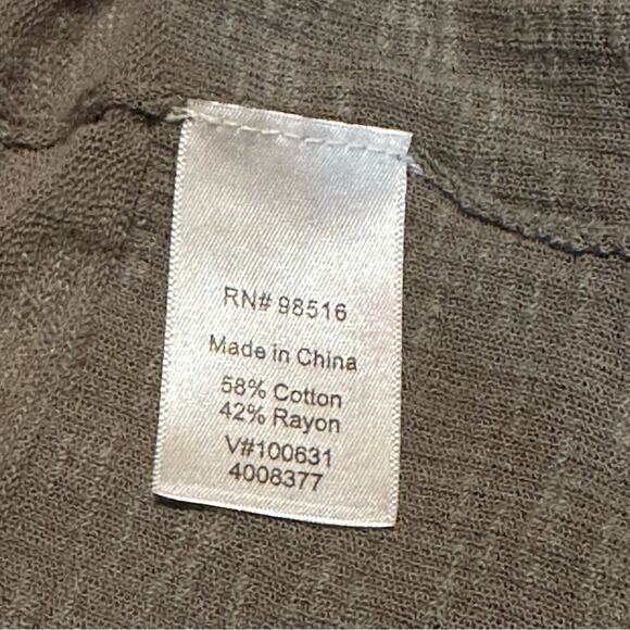 Coldwater Creek Lightweight Neutral Green Open Front Cardigan Women's S Small - Picture 8 of 8